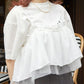 tee with frill cami (white) *JP