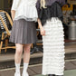 tee with frill cami (white) *JP