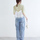 tee with frill cami (mint) *JP