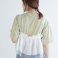 tee with frill cami (mint) *JP