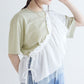 tee with frill cami (mint) *JP