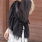 tee with frill cami (charcoal) *JP