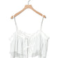 tee with frill cami (white) *JP