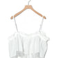 tee with frill cami (white) *JP