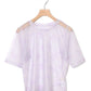 sheer ribbon top (purple) *JP