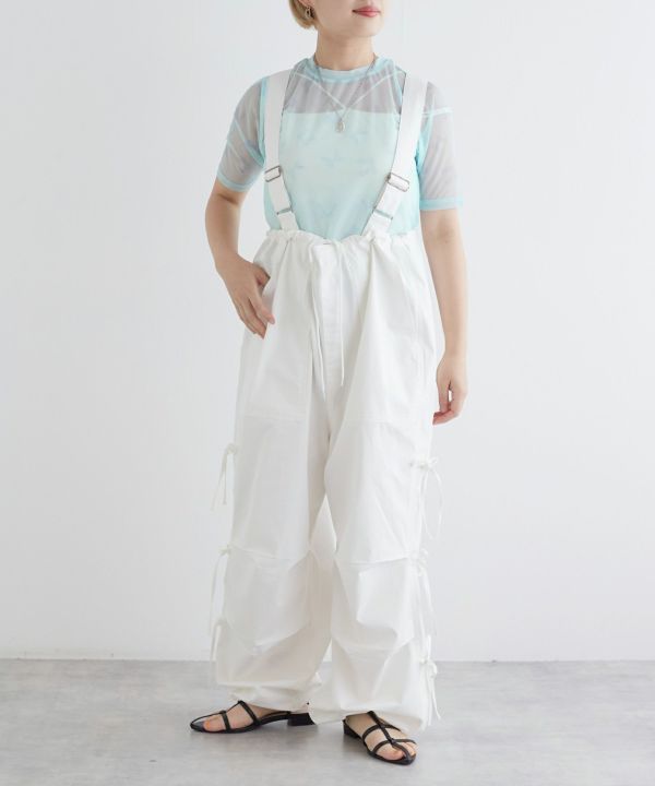 sheer ribbon top (blue) *JP