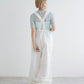 sheer ribbon top (blue) *JP