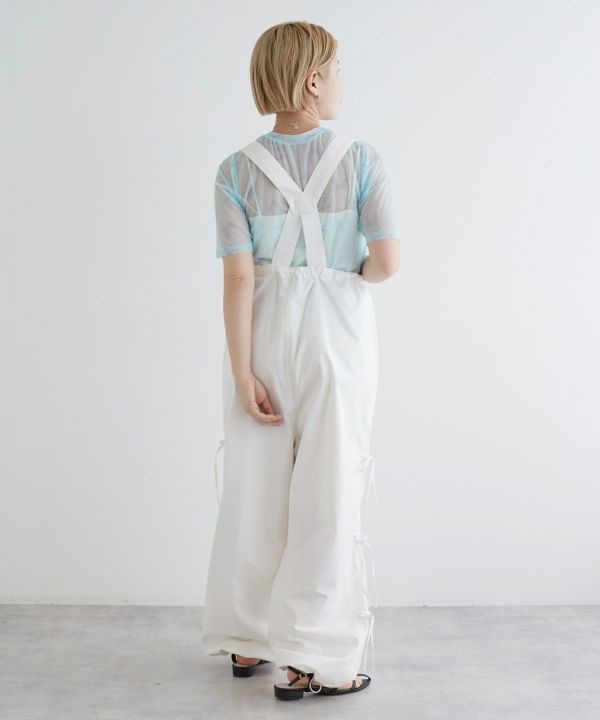 sheer ribbon top (blue) *JP