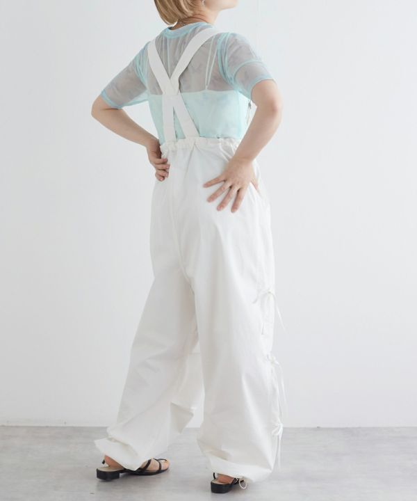 sheer ribbon top (blue) *JP