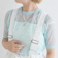 sheer ribbon top (blue) *JP