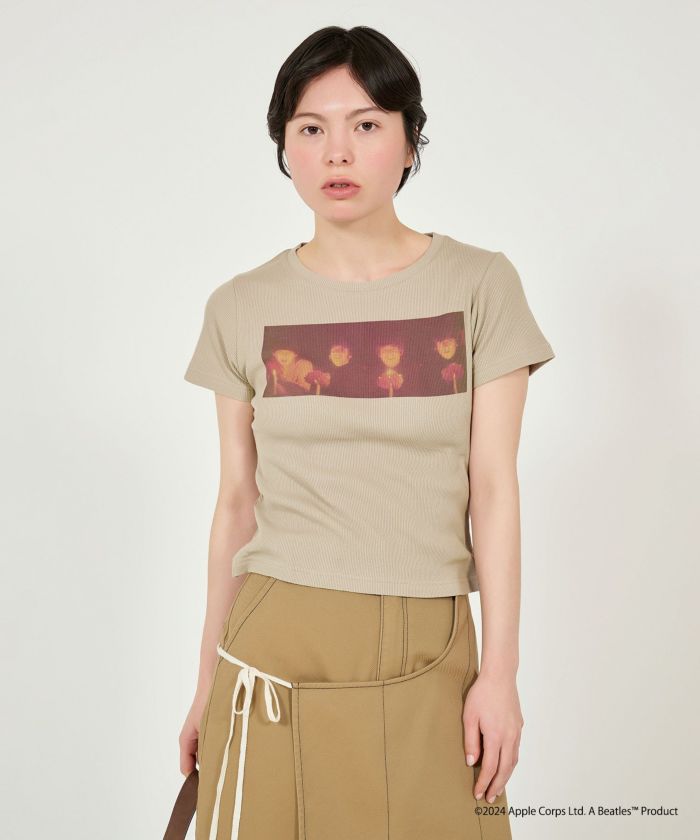 THE BEATLES tee (beige) *JP