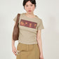 THE BEATLES tee (beige) *JP