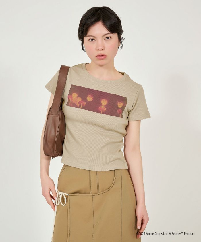 THE BEATLES tee (beige) *JP