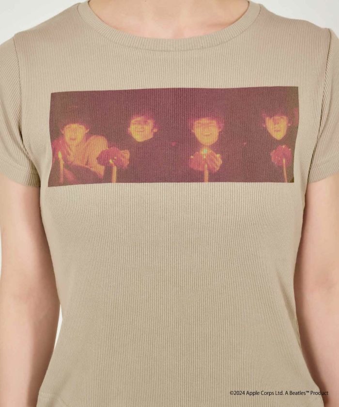 THE BEATLES tee (beige) *JP