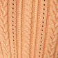 cable knit polo top (orange) *JP