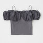 volume sleeve docking top (charcoal) *JP