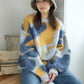 shaggy jacquard knit (blue) *JP