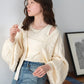 cable knit bolero set (ivory) *JP