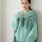 mohair blend loose knit (green) *JP