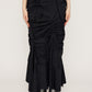 cut out gather skirt (black) *JP