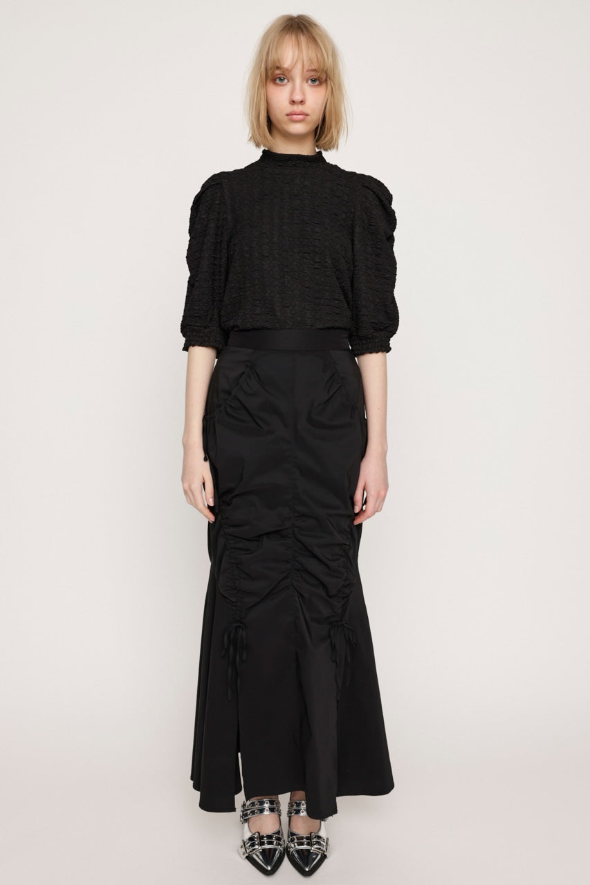 shirring string skirt (black) *JP