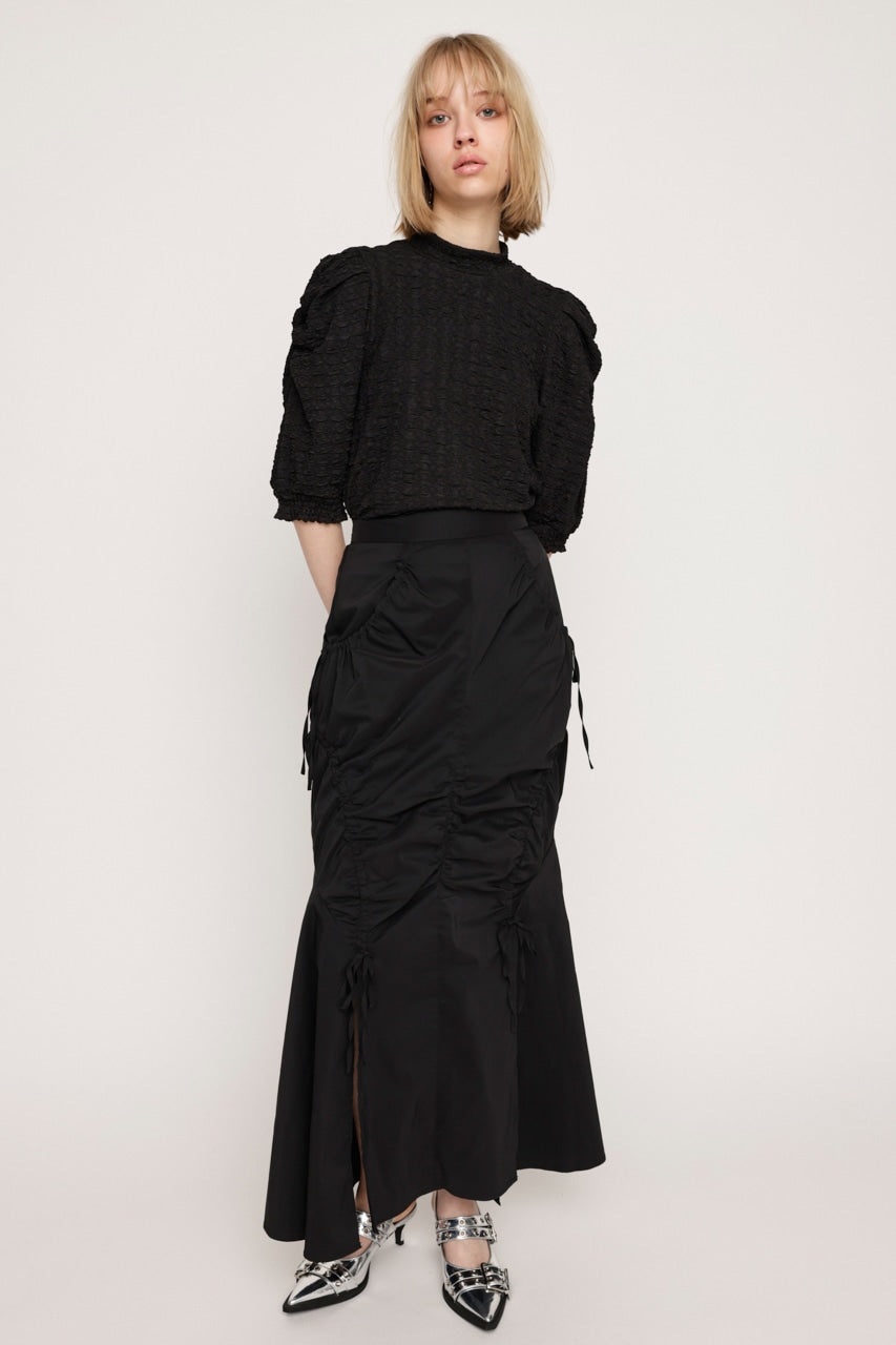 shirring string skirt (black) *JP