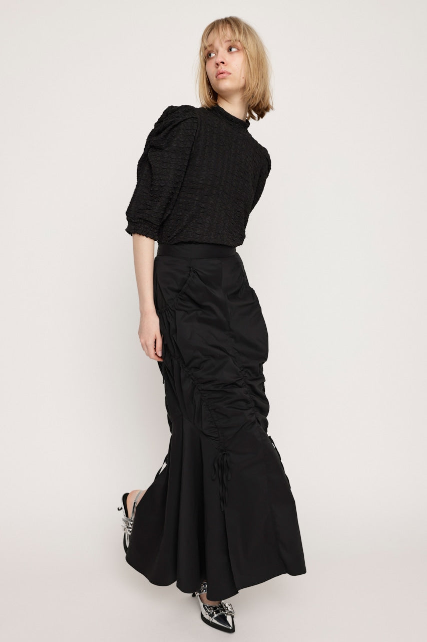 shirring string skirt (black) *JP