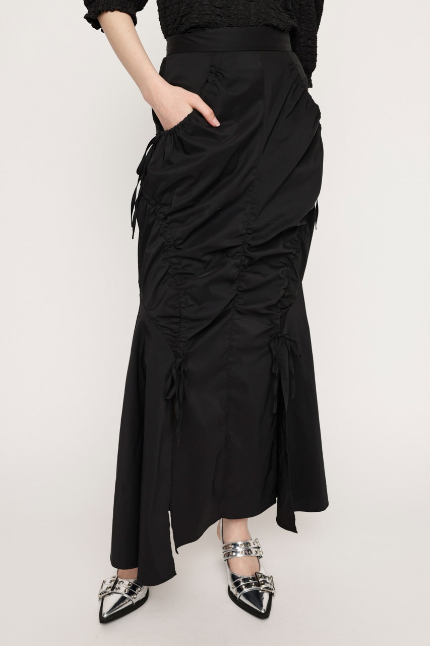 shirring string skirt (black) *JP