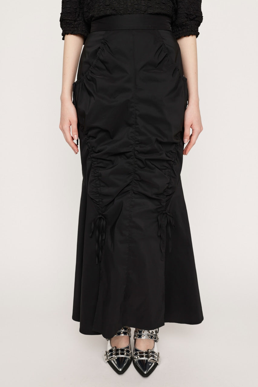 shirring string skirt (black) *JP