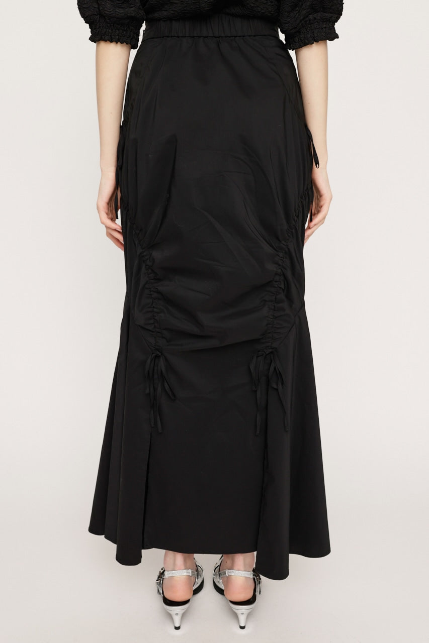 shirring string skirt (black) *JP