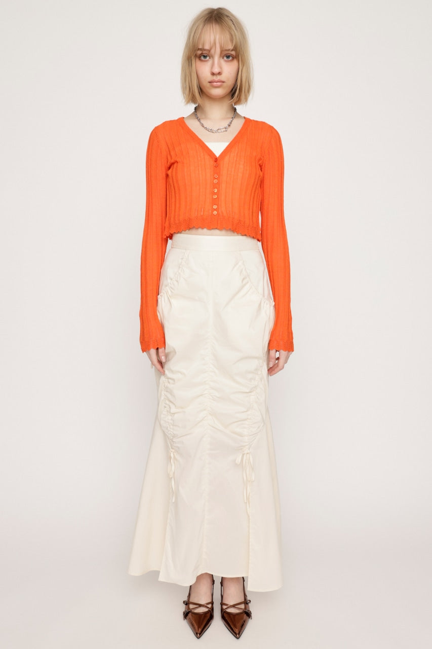 shirring string skirt (white) *JP