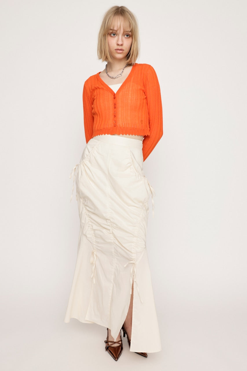 shirring string skirt (white) *JP