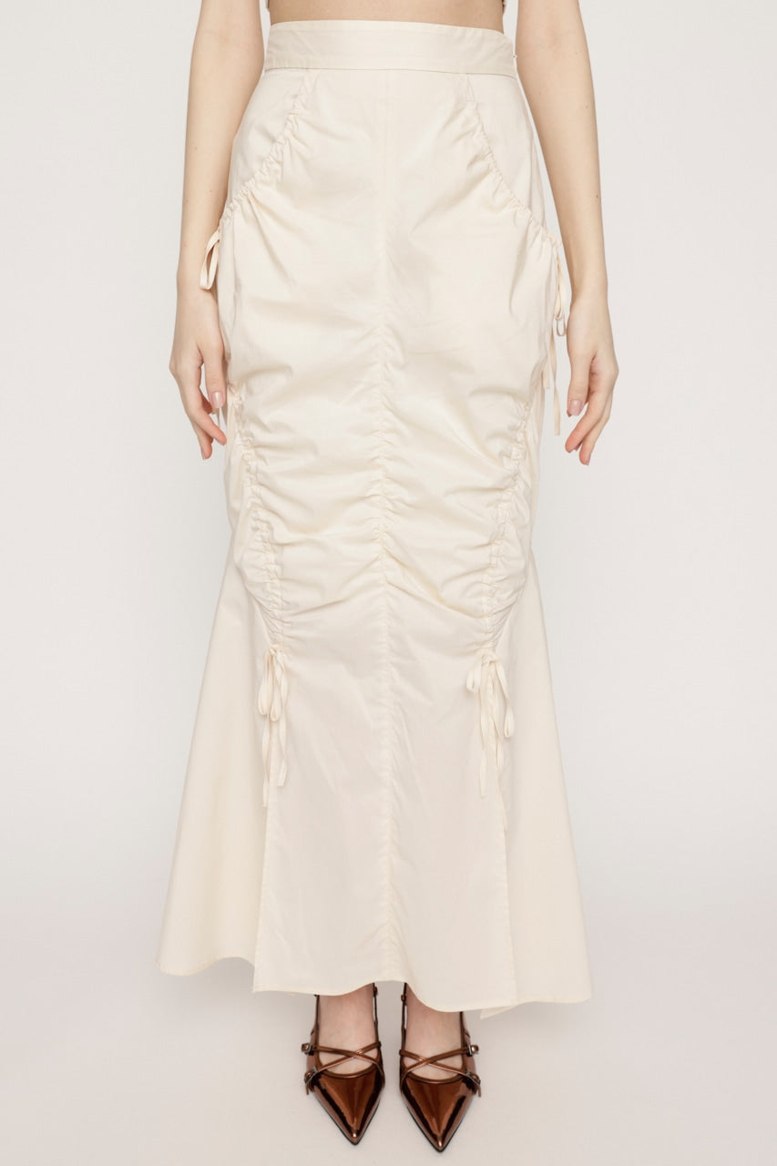 shirring string skirt (white) *JP