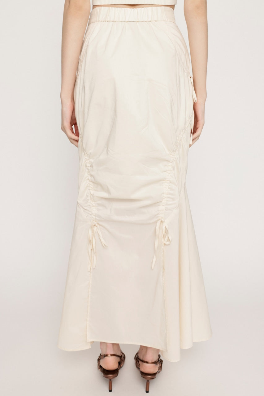 shirring string skirt (white) *JP