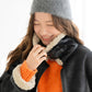 faux mouton boa coat (black) *JP