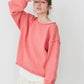 crew neck knit (pink) *JP