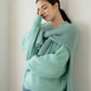 mohair blend loose knit (green) *JP