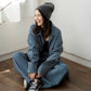 cargo loose denim jeans (denim) *JP