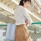 bit skirt pants (beige) *JP