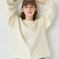 crew neck knit (ivory) *JP