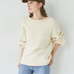 crew neck knit (ivory) *JP