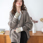 soft knit cardigan (grey) *JP