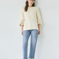 crew neck knit (ivory) *JP