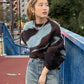 shaggy jacquard knit (brown) *JP