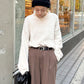 mohair blend loose knit (ivory) *JP