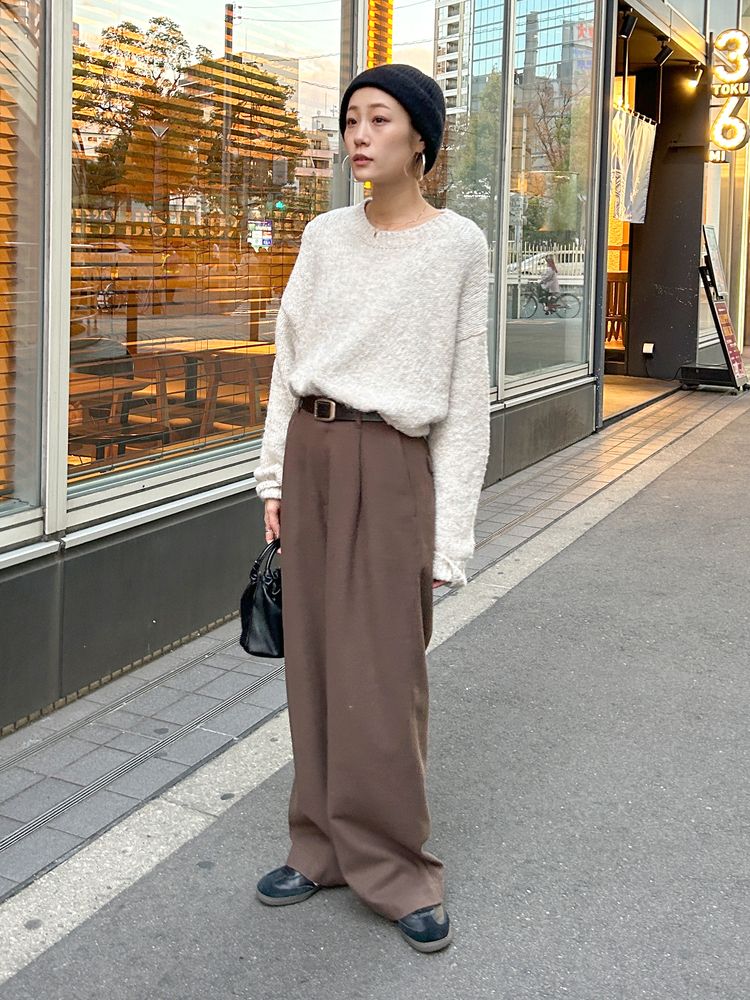 mohair blend loose knit (ivory) *JP