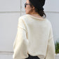 crew neck knit (ivory) *JP