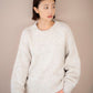 mohair blend loose knit (ivory) *JP