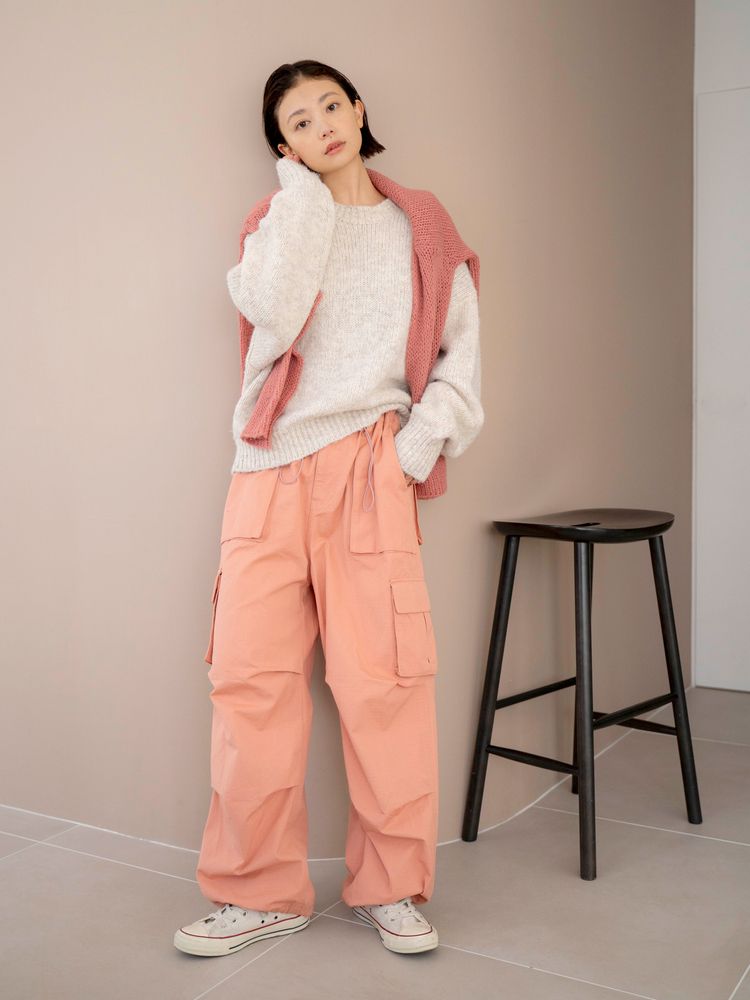 mohair blend loose knit (ivory) *JP