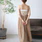 sequin design cami dress (beige) *JP